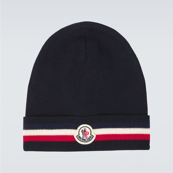 Moncler TriColor Wool Beanie - Picture 1 of 6